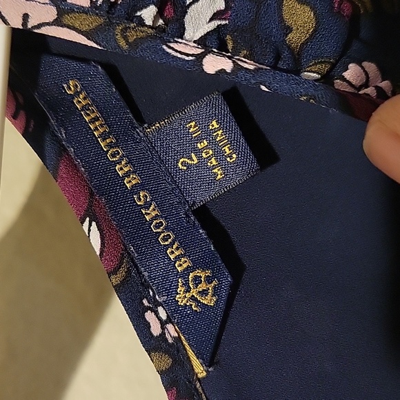 ❤️ NWOT! BROOKS BROTHERS FLORAL RUFFLE HEM DRESS, 2 - Picture 5 of 9